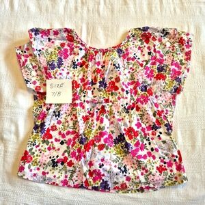 Crazy 8 girls size 7/8 or Medium Pocketfull of Petals Caftan top EUC